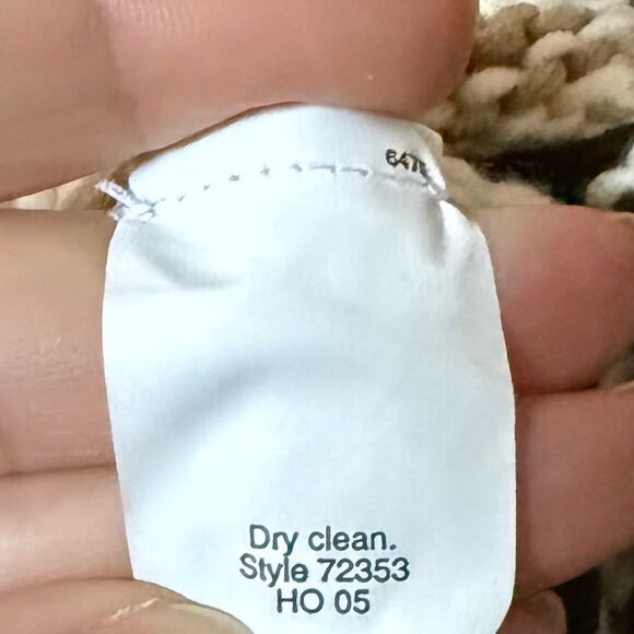 J. Crew Hand-knit 100% Wool Fair isle Motif Fringe Hooded Poncho One Size - Picture 8 of 13